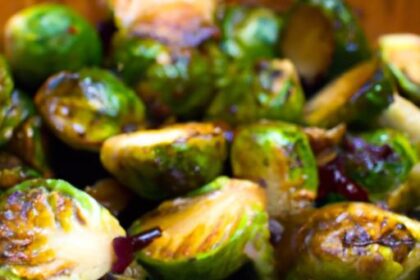 Crisp & Tangy: Roasted Brussels Sprouts with Balsamic Glaze