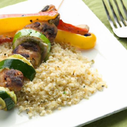 Savor the Flavor: Grilled Veggie Kebabs with Fluffy Couscous