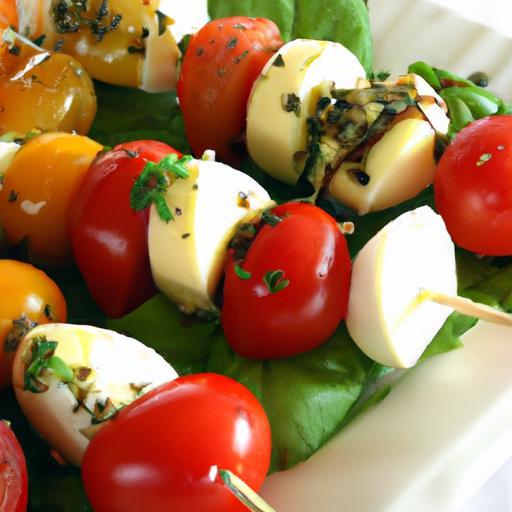 Fresh & Flavorful: The Art of Tomato Mozzarella Skewers