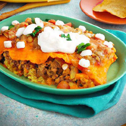Hearty Taco Casserole: Ground Beef & Cheddar Delight