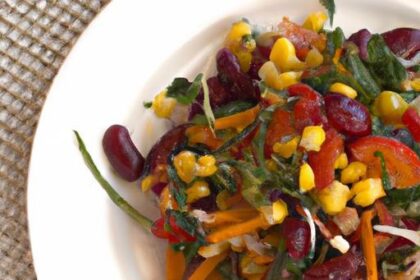 Bright and Zesty: Roasted Veggie & Bean Salad Delight