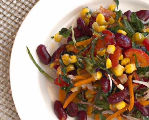 Bright and Zesty: Roasted Veggie & Bean Salad Delight