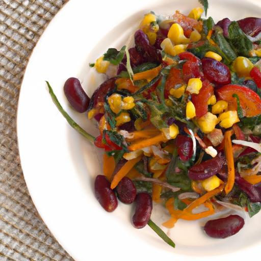 Bright and Zesty: Roasted Veggie & Bean Salad Delight