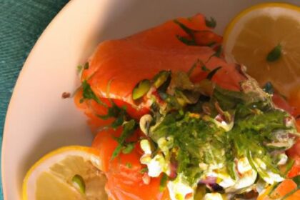 Zesty Salmon Salad with Lemon and Fresh Dill Delight