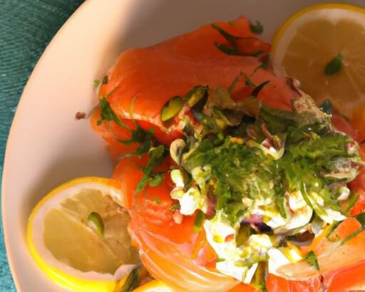 Zesty Salmon Salad with Lemon and Fresh Dill Delight