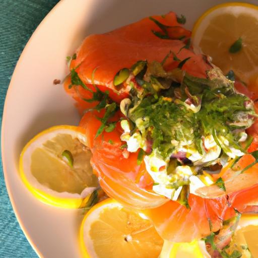 Zesty Salmon Salad with Lemon and Fresh Dill Delight