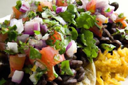 Veggie Tacos: Black Beans, Guacamole & Zesty Salsa Delight