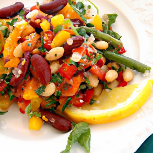 Bright and Zesty: Roasted Veggie & Bean Salad Delight