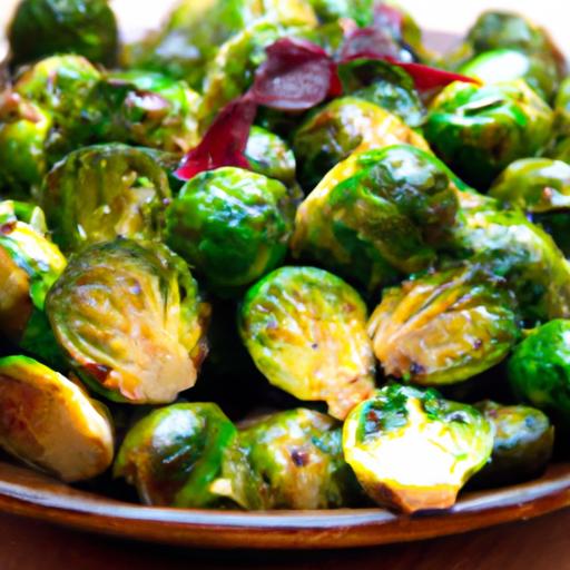 Crisp & Tangy: Roasted​ Brussels Sprouts with Balsamic Glaze