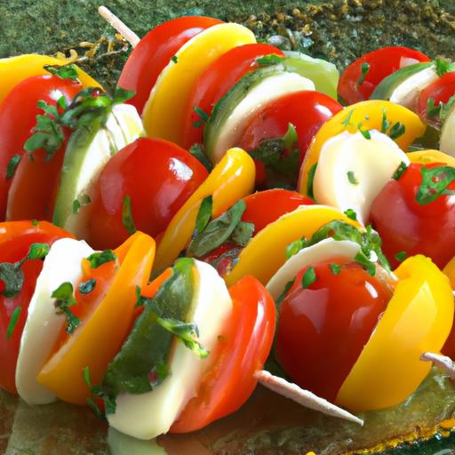 Fresh & Flavorful: The Art of Tomato Mozzarella Skewers