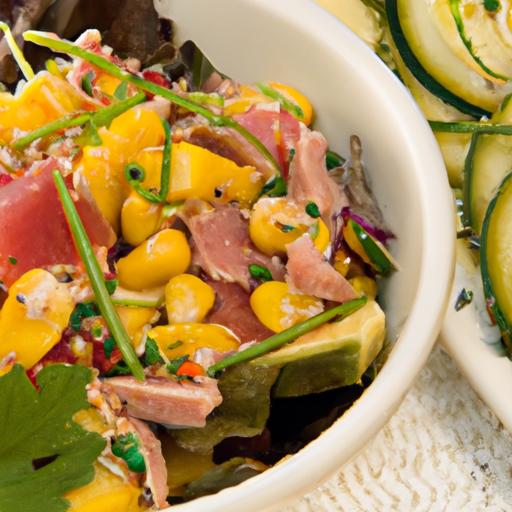 Fresh & Flavorful Tuna, ‍Sweet Corn, and Avocado salad Recipe