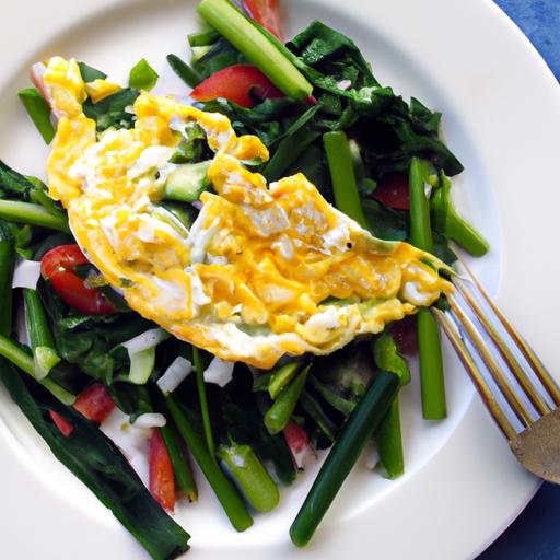 Wholesome Morning Boost:⁤ Scrambled Eggs with ‌Spinach &​ feta