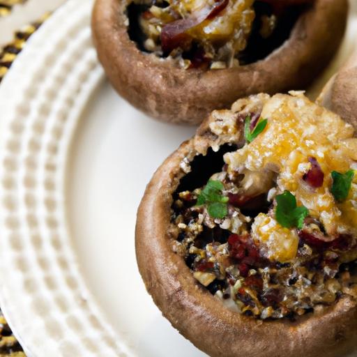 Hearty Stuffed Portobello Mushrooms with Nutty Quinoa Delight