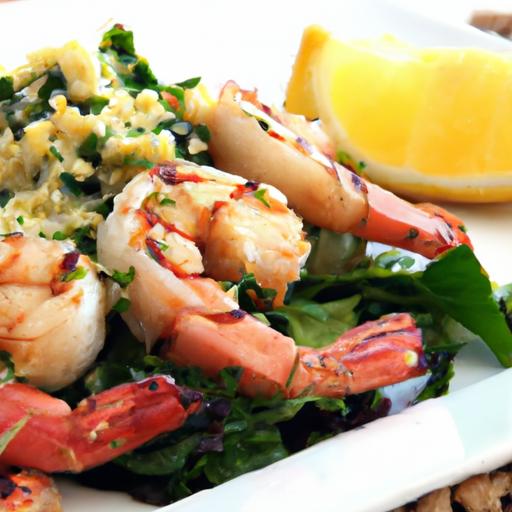 Zesty Lemon Herb Grilled Shrimp with Fluffy Couscous Delight