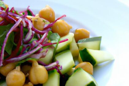 Fresh Fusion: Chickpea & Avocado Salad with Cucumber Twist