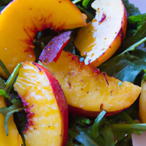 Savor Summer: Fresh Grilled Peach Salad with Peppery Arugula