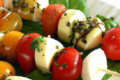 Fresh & Flavorful: The Art of Tomato Mozzarella Skewers