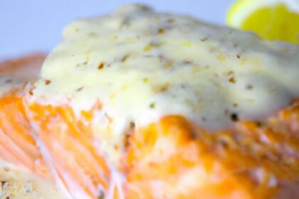Delicious Keto Salmon with Savory Garlic Cream Sauce Recipe
