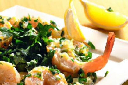Zesty Lemon Herb Grilled Shrimp with Fluffy Couscous Delight