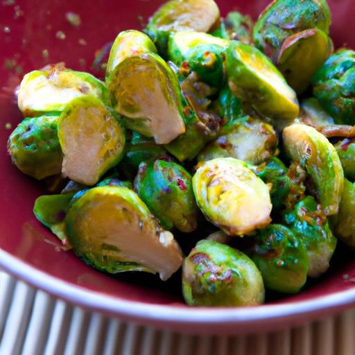 Crispy Roasted Brussels Sprouts with Zesty Mustard ⁢Vinaigrette