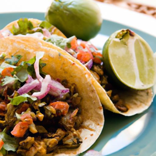 Savor Roasted Veggie Tacos Paired with Creamy Guacamole