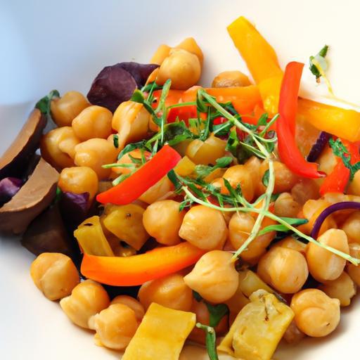 Nutritious Twist: Roasted Sweet Potato & Chickpea Salad Delight