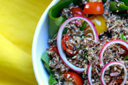 Refreshing Vegan Quinoa Salad with Tomato & Creamy Avocado