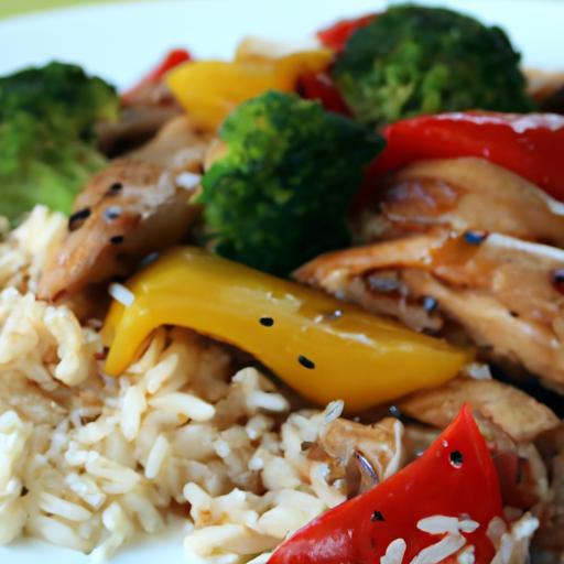 Savor the Flavor: Turkey & Veggie Stir-Fry with Rice Delight