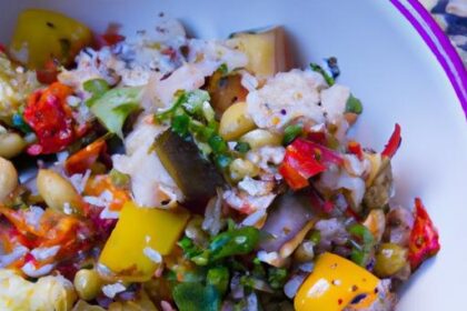 Wholesome Vegan Cauliflower Rice with Colorful Stir-Fry