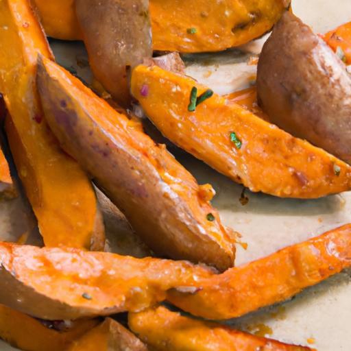 Crispy Roasted Sweet Potato Wedges with Sea Salt Bliss