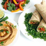 Fresh & Flavorful: Veggie Wraps with Hummus and Avocado