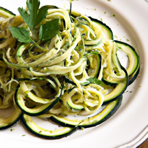 Fresh Flavors:‌ How to Make Vegan Pesto Zucchini Noodles