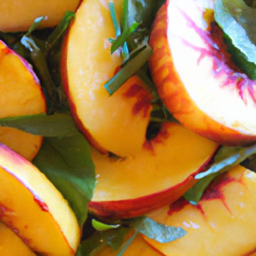 Summer Bliss: refreshing Grilled Peach Salad with Peppery Arugula