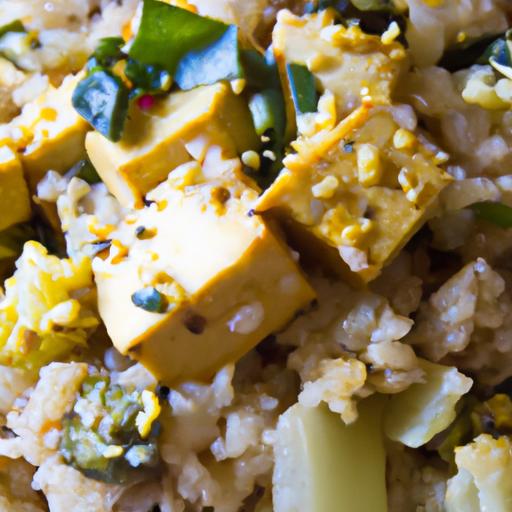 Vibrant Vegan Cauliflower Rice with tofu: A Flavorful Feast