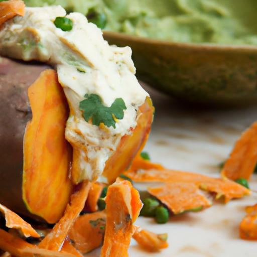 Twist on comfort: Baked Sweet Potatoes with Creamy Guacamole