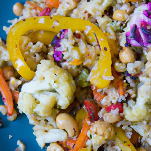 Wholesome Vegan‌ Cauliflower Rice with ⁣Colorful Stir-Fry