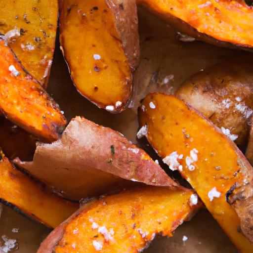 Crispy Roasted Sweet Potato Wedges with Sea Salt Bliss