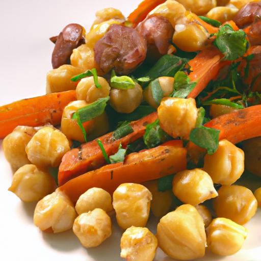 Nutritious Twist: ​Roasted Sweet​ Potato & Chickpea Salad Delight