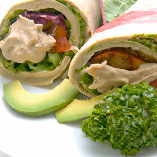 Fresh & Flavorful: Veggie Wraps with Hummus and Avocado