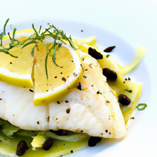 bright‌ & Zesty Baked Cod​ with fresh Lemon and herbs