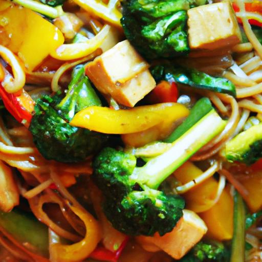 Flavorful veggie Stir Fry with Tofu and Rice Noodles Guide