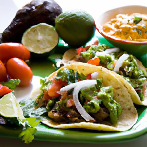 Savor Roasted Veggie Tacos Paired with Creamy Guacamole