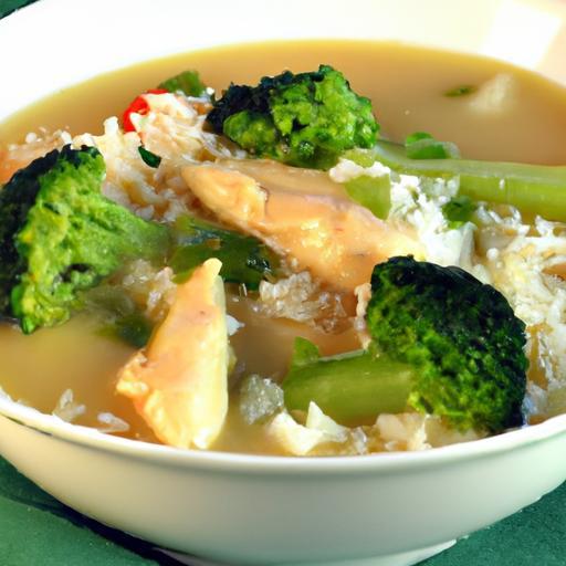 Hearty Chicken and Veggie Soup with Comforting Rice Twist