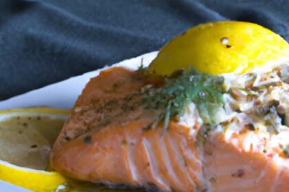 Zesty Baked Salmon with Lemon and Fresh Dill Delight