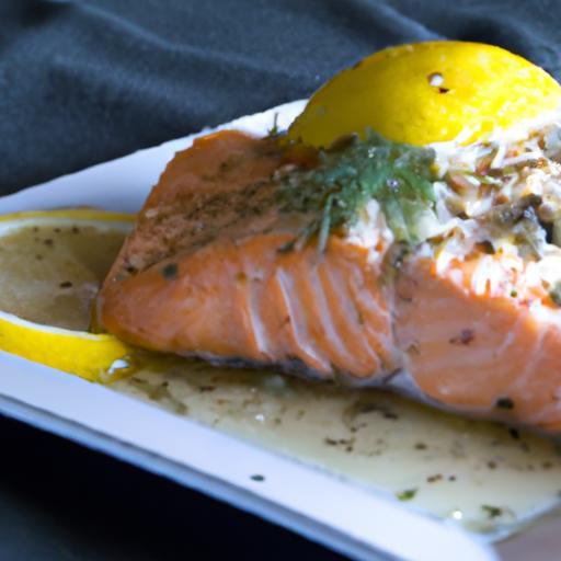 Zesty Baked Salmon with Lemon and Fresh Dill Delight