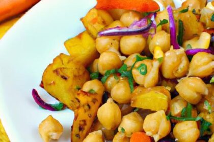 Wholesome Roasted Sweet Potato & Chickpea Salad Delight