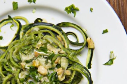 Fresh Flavors: How to Make Vegan Pesto Zucchini Noodles