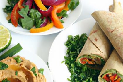 Fresh & Flavorful: Veggie Wraps with Hummus and Avocado