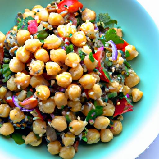 Vibrant Vegan Quinoa & chickpea Salad: Nutritious Delight
