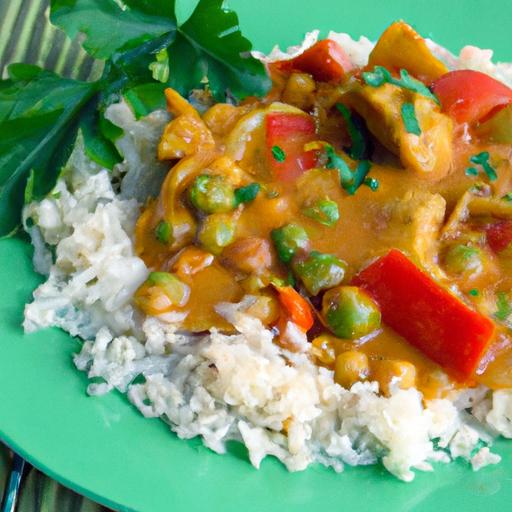 A Flavorful Journey: Chicken and Veggie Curry with Rice